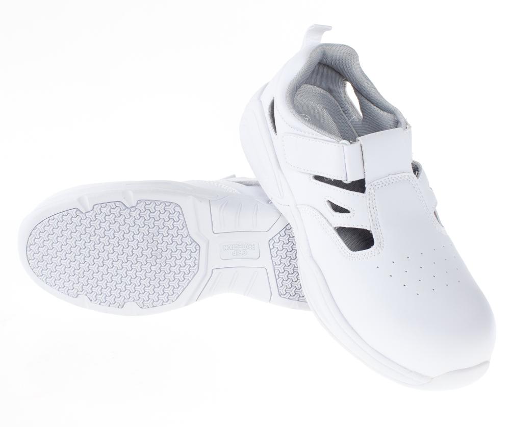 Сандалии White GRIP PROTECTION с ПП, белые
